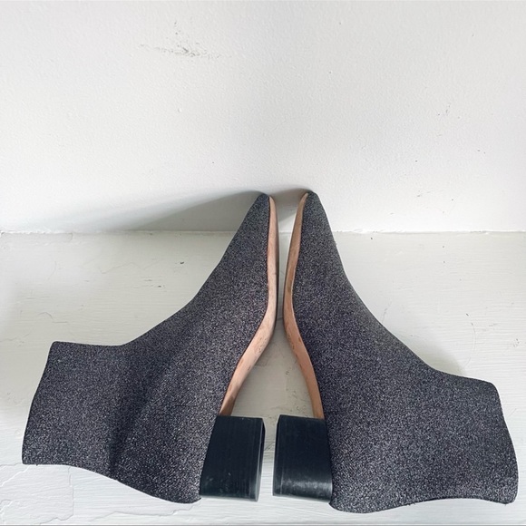 Loeffler Randall Carter Metallic Silver Sock Booties Boot Size 11 1/2 - Picture 3 of 11